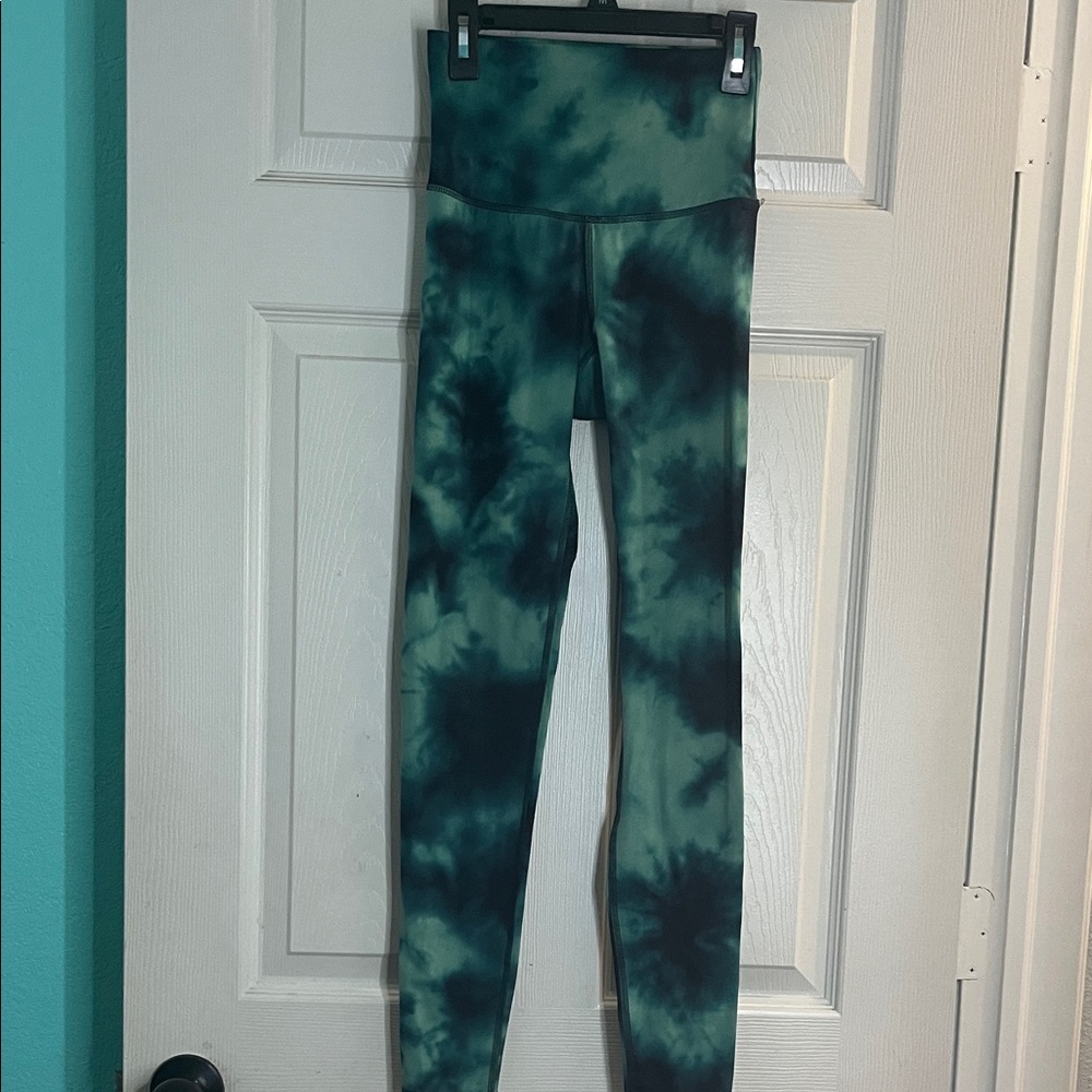 Champion Green and Black Tie-Dye Leggings